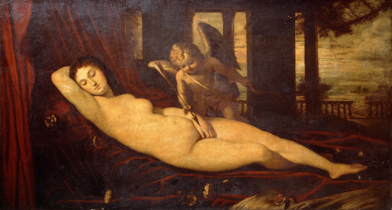 Vênus adormecida de Tiziano Vecelli