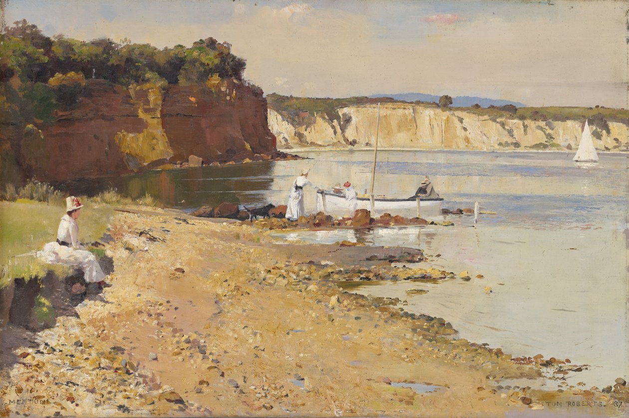 Mar adormecido, Mentone de Tom Roberts