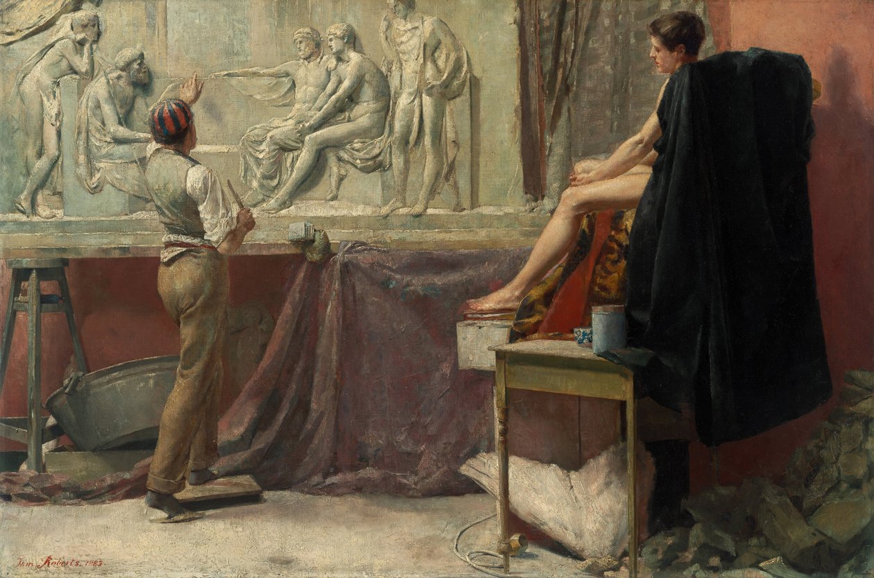 O estúdio de escultores de Tom Roberts