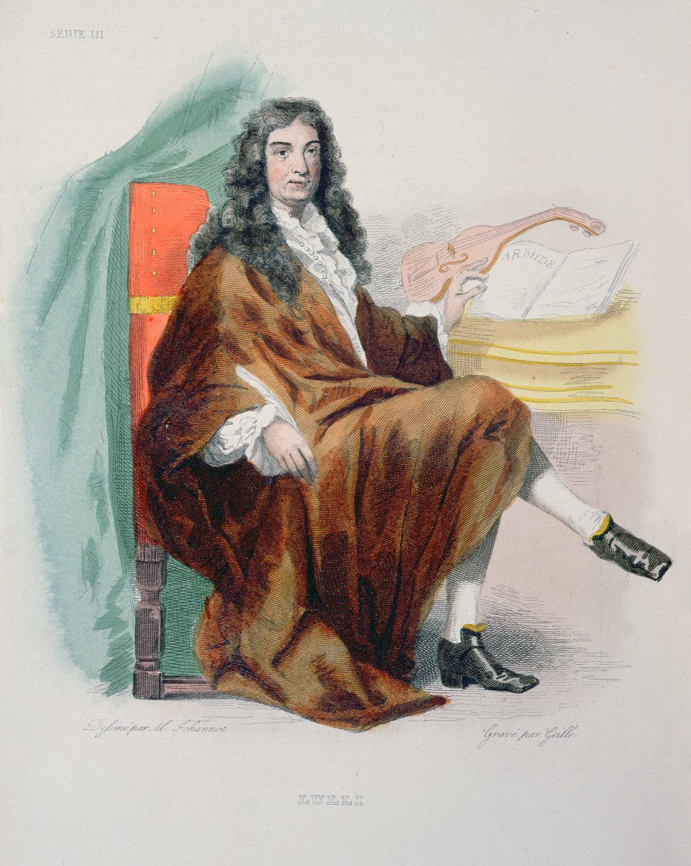 Jean-Baptiste Lully (1632-87), 1841 de Tony Johannot