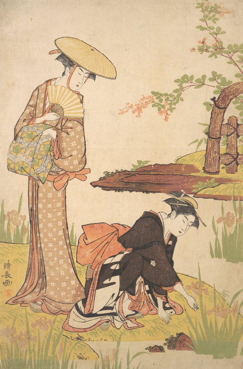 O Jardim da Íris, c. 1784. de Torii Kiyonaga