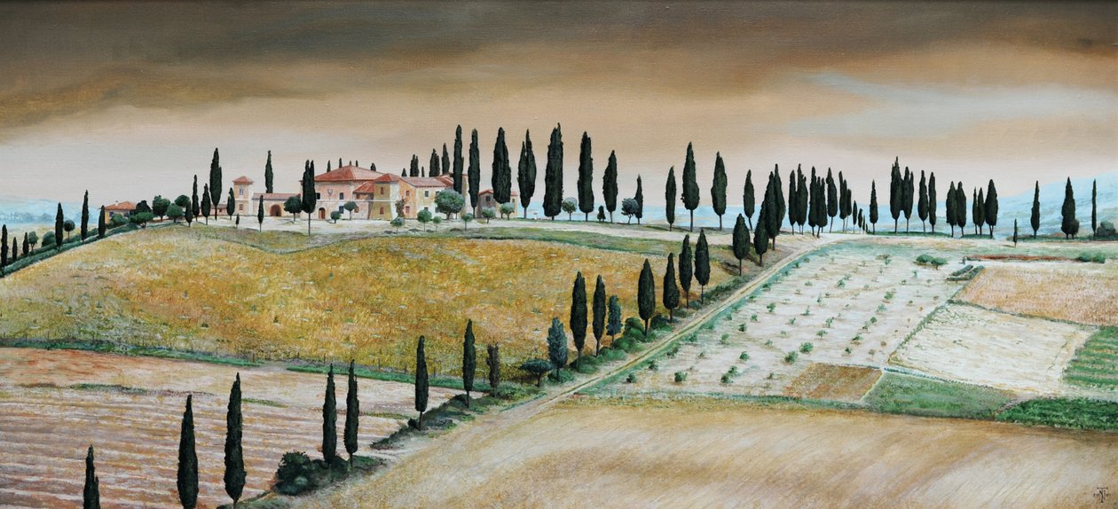Villa on Hill, Toscana, 2001 de Trevor Neal