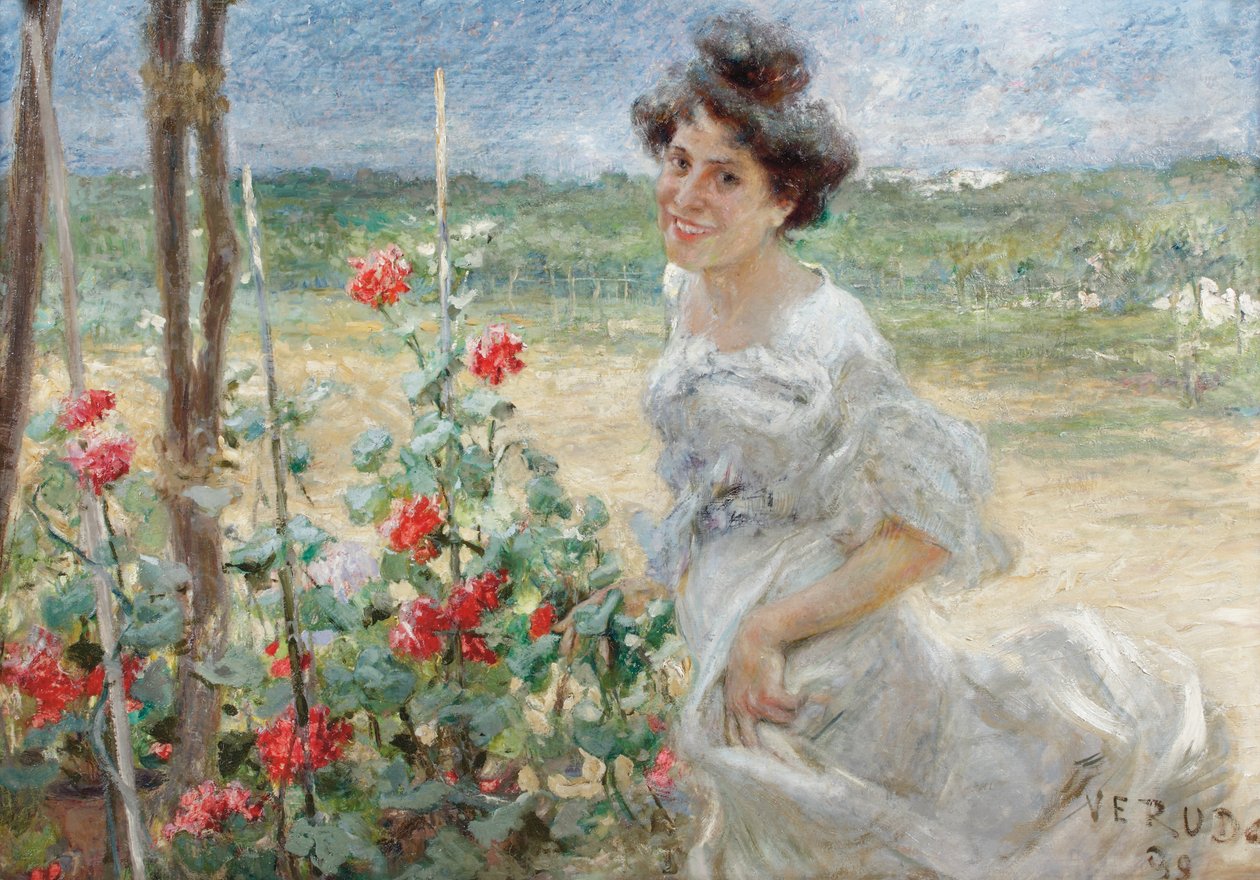 No jardim de flores, 1899 de Umberto Veruda