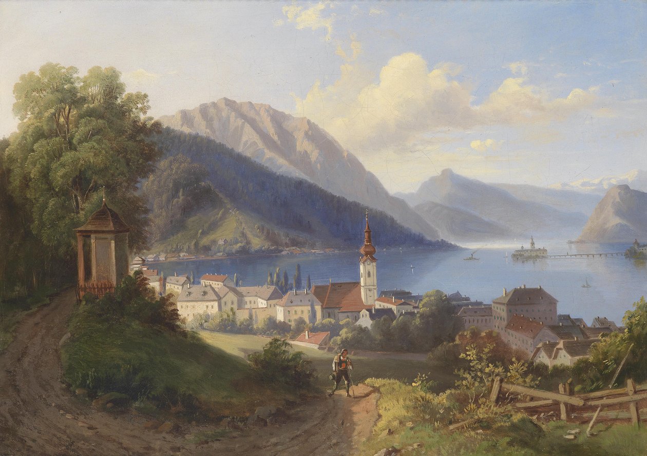 Vista de Gmunden de Unbekannt Unbekannt