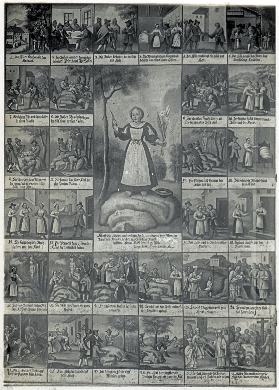 História do assassinato ritual judaico como descrito na igreja de Judenstein, Áustria de Unbekannt Unbekannt