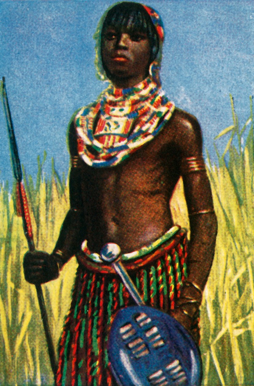 Guerreiro africano, c1928. de Unbekannt
