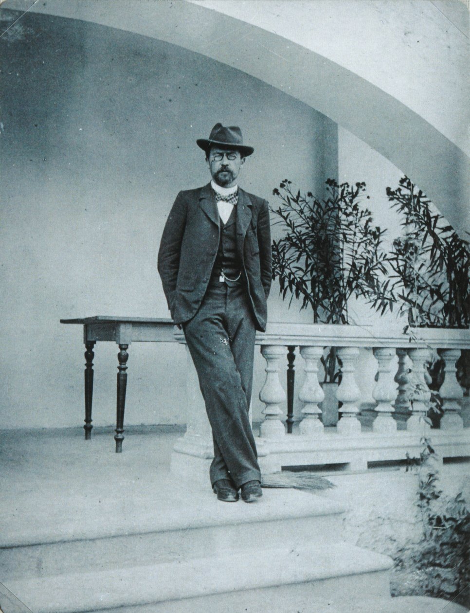 Anton Chekhov em Yalta, 1899-1900 de Unbekannt