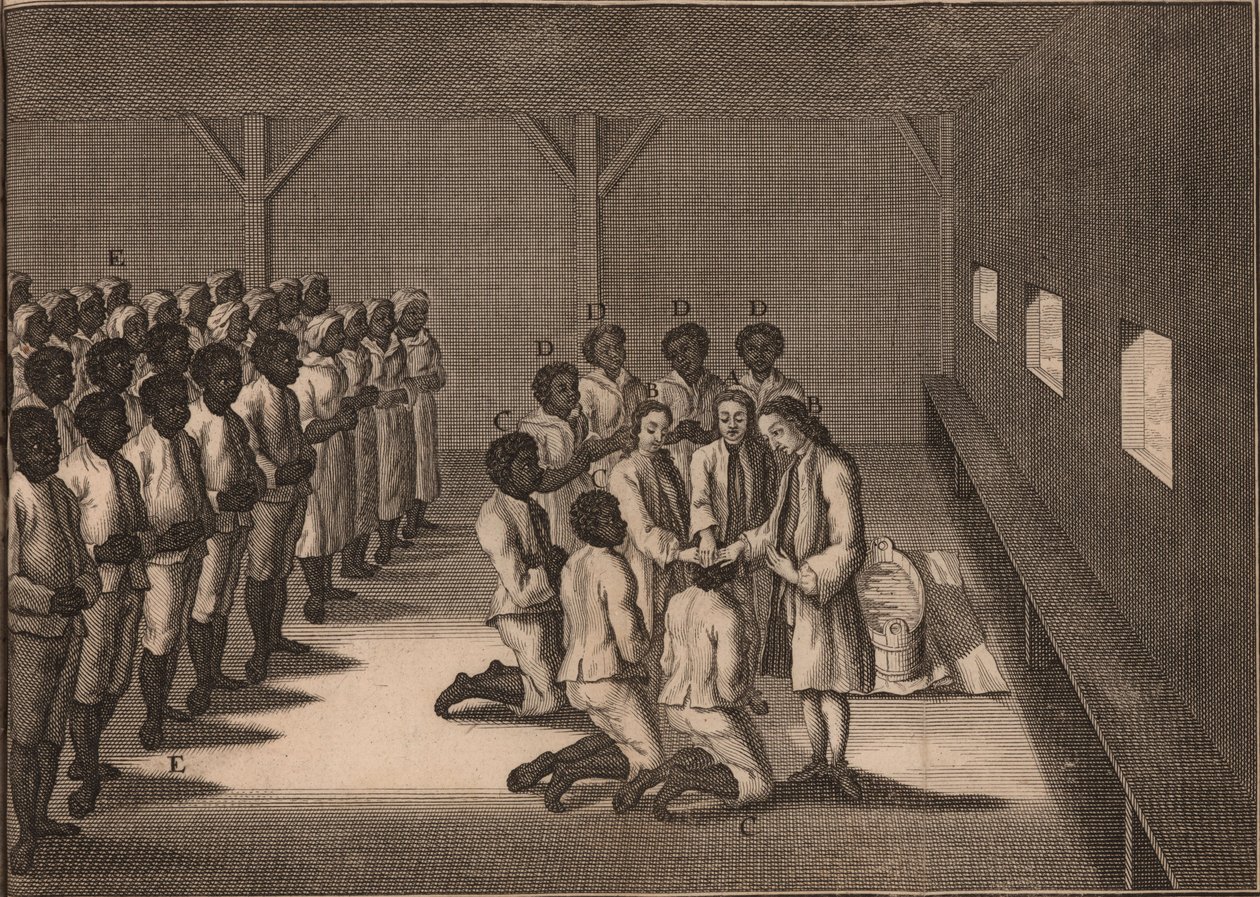 Batismo de escravos negros, 1757. de Unbekannt
