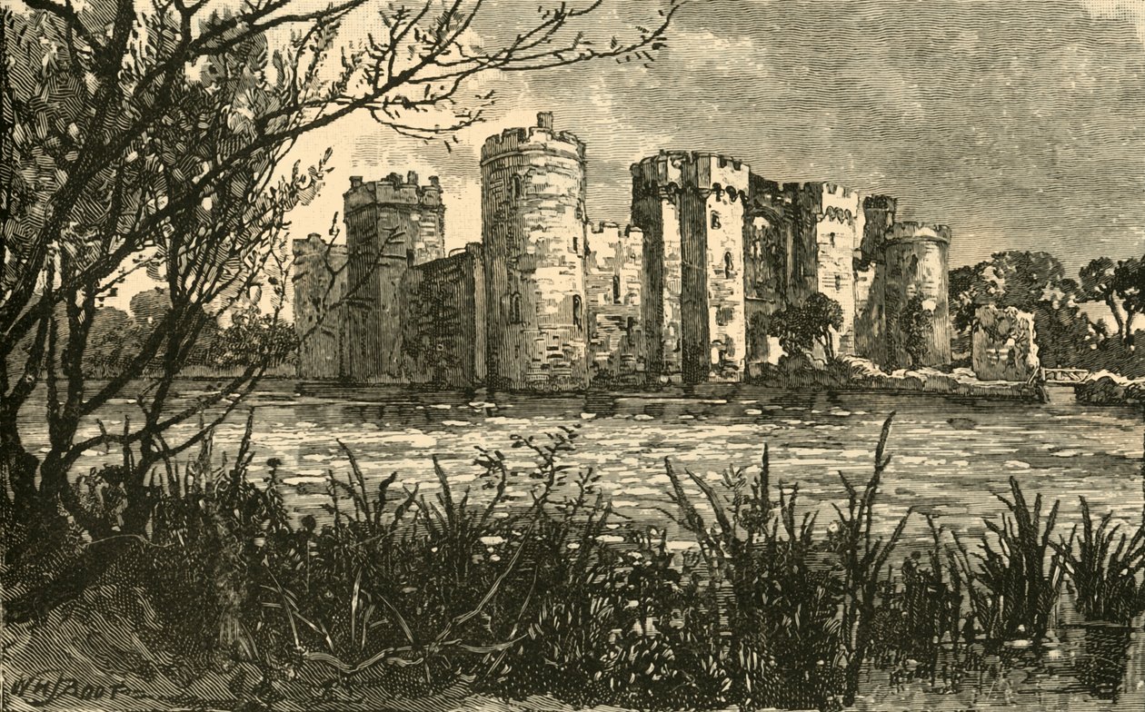 Castelo de Bodiam, 1898. de Unbekannt