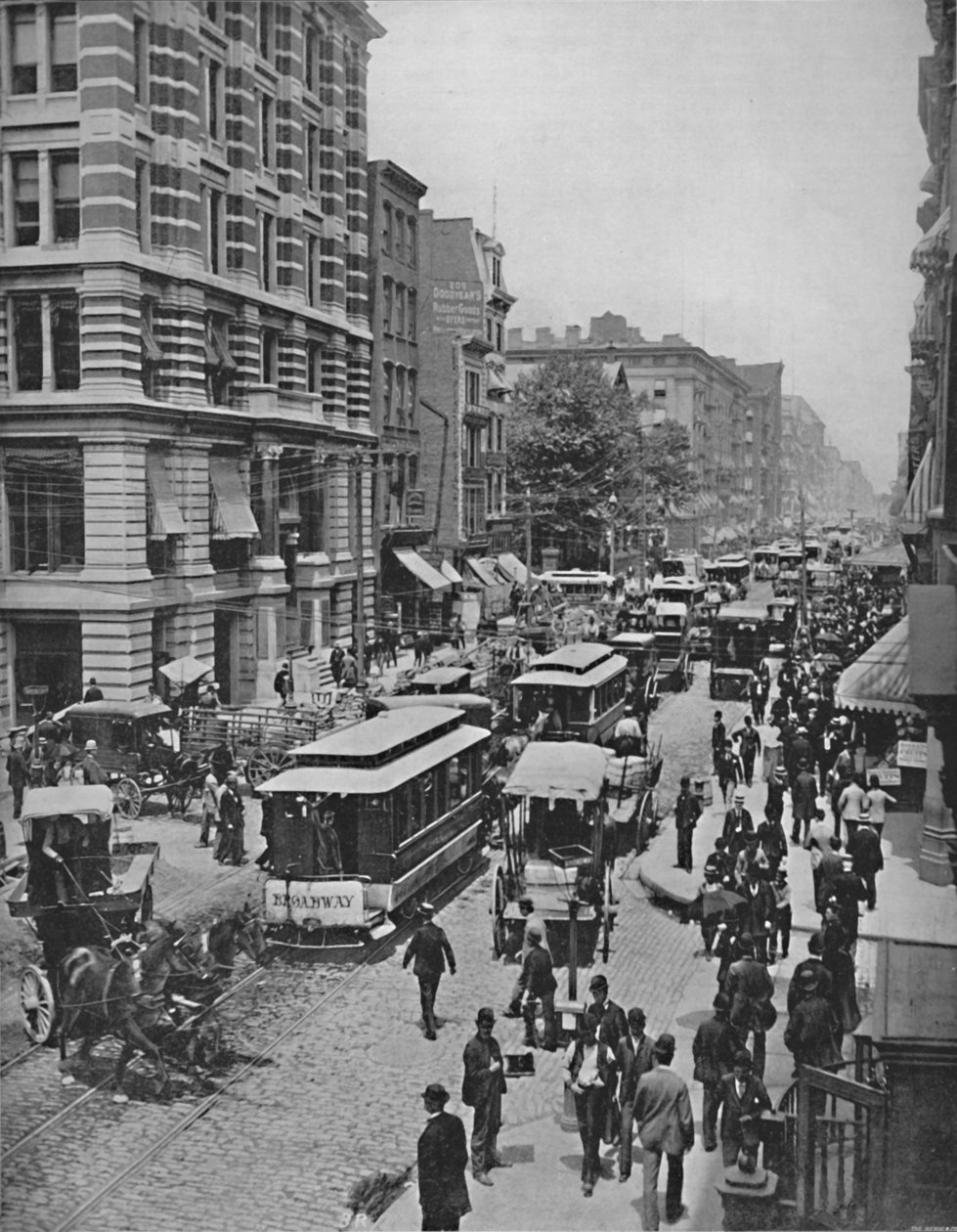 Broadway, Nova York, século XIX de Unbekannt