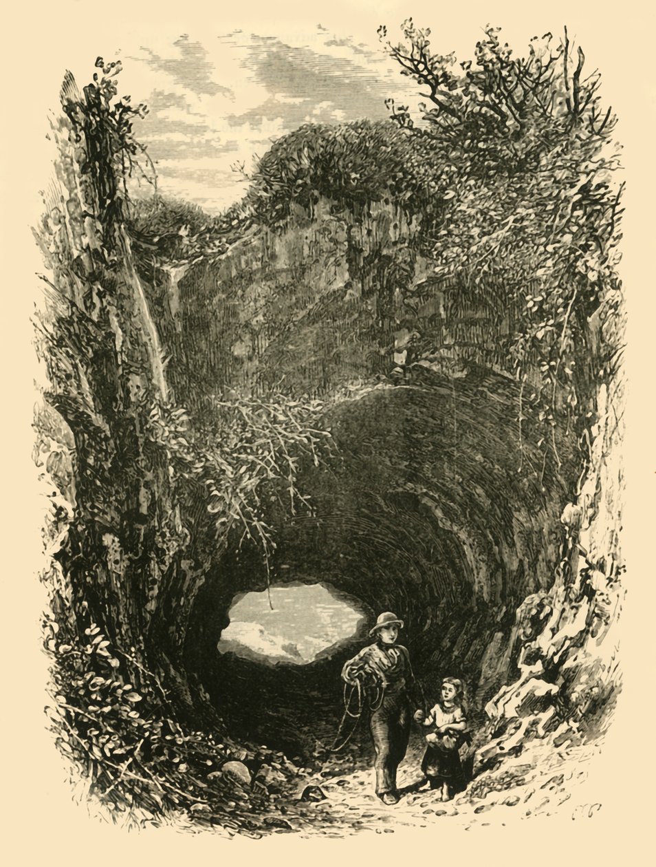 Caverna na baía de Pegwell, 1898. de Unbekannt