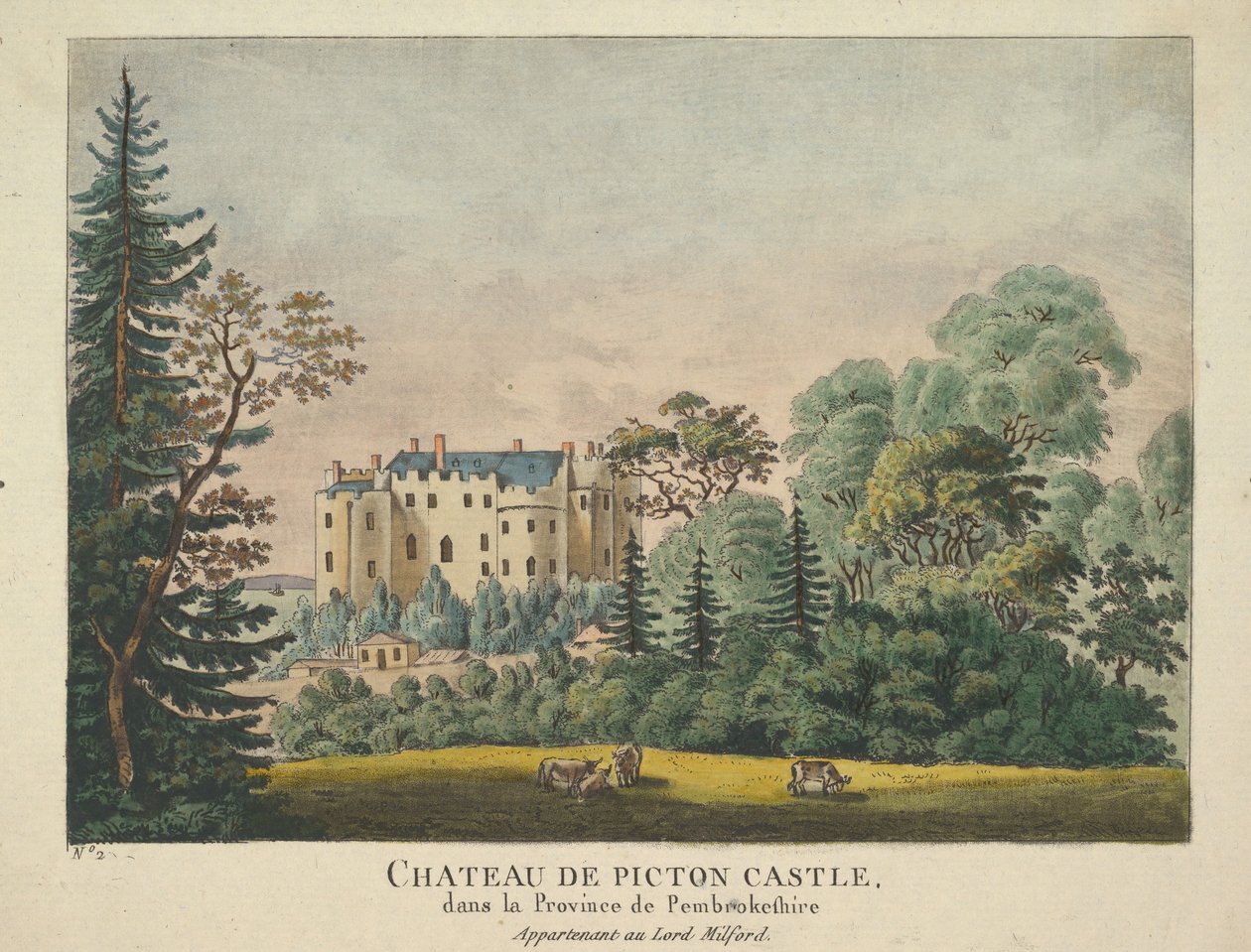 Castelo de Picton, 1735-43. de Unbekannt