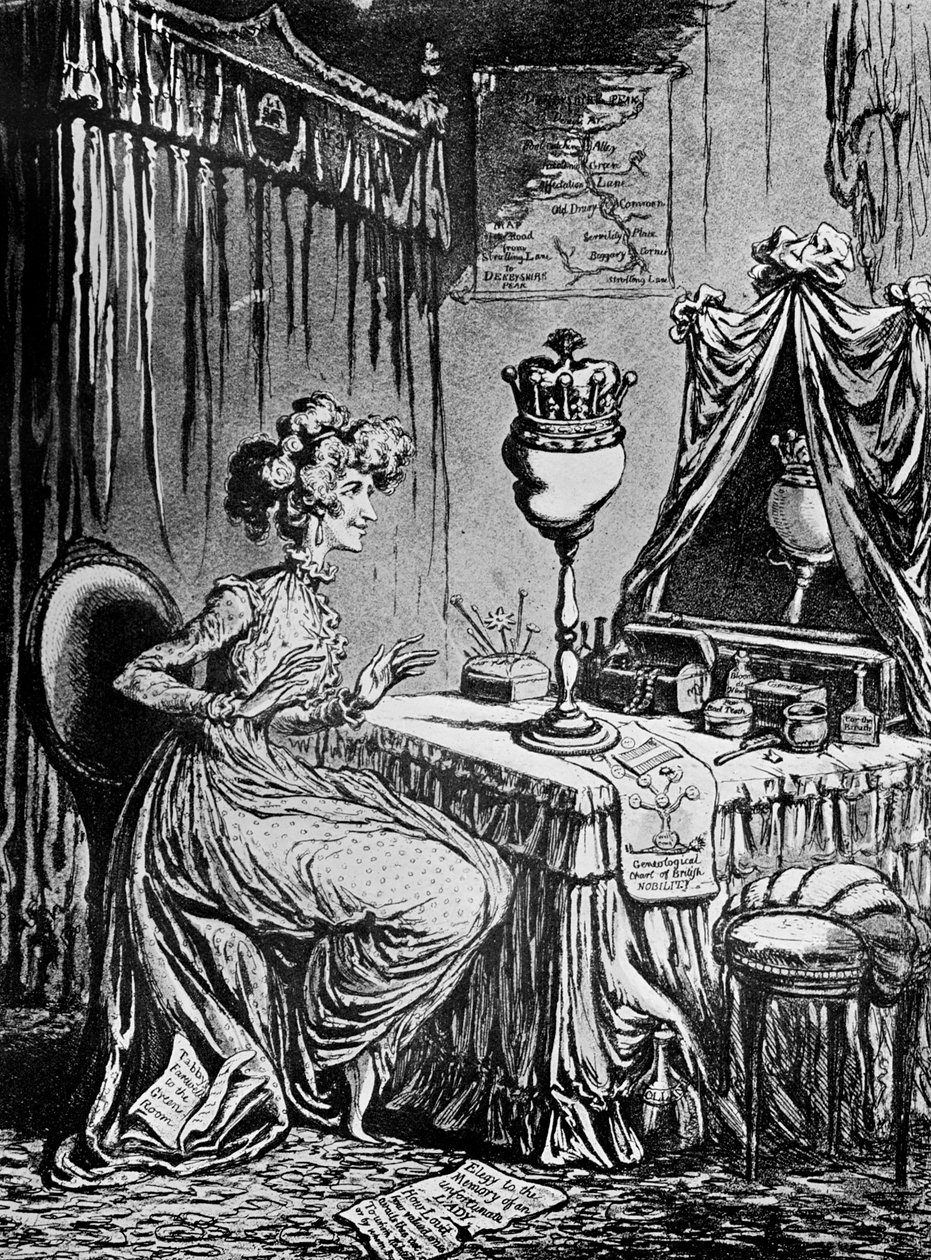 Contemplações sobre uma coroa, 1797 de Unbekannt