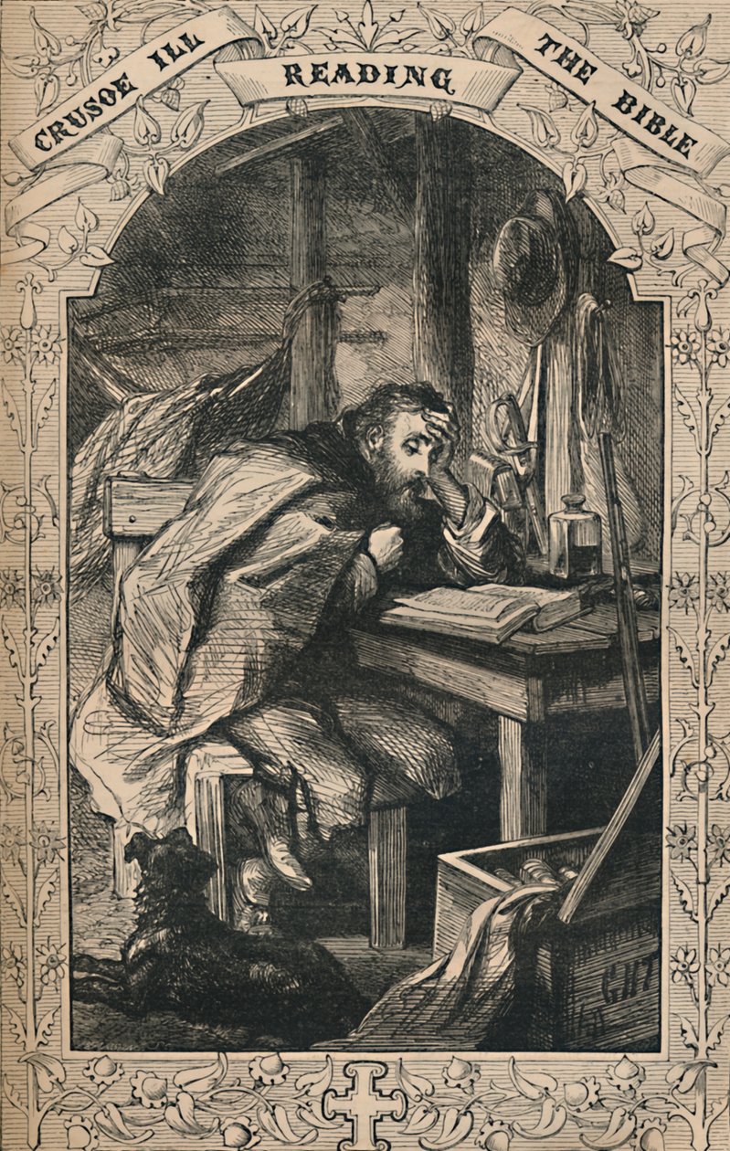 Crusoe III - A Bíblia, c1870 de Unbekannt