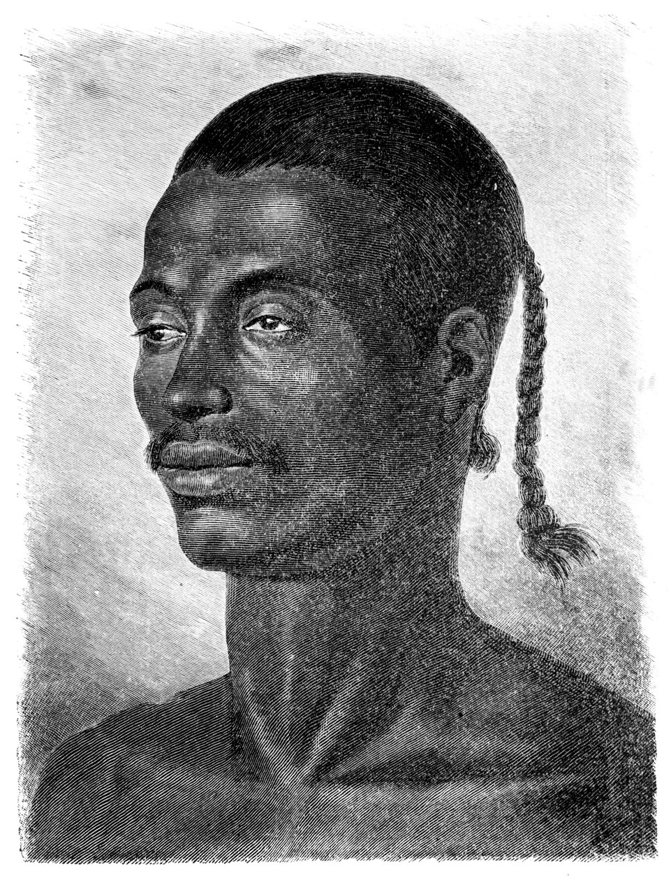 Retrato egípcio, 1881 de Unbekannt