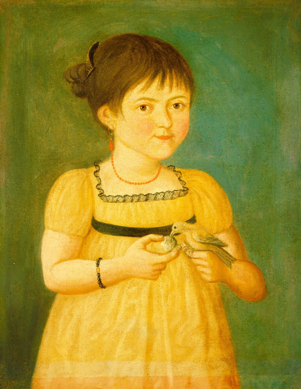 Alimentando o pássaro, c. 1800. de Unbekannt