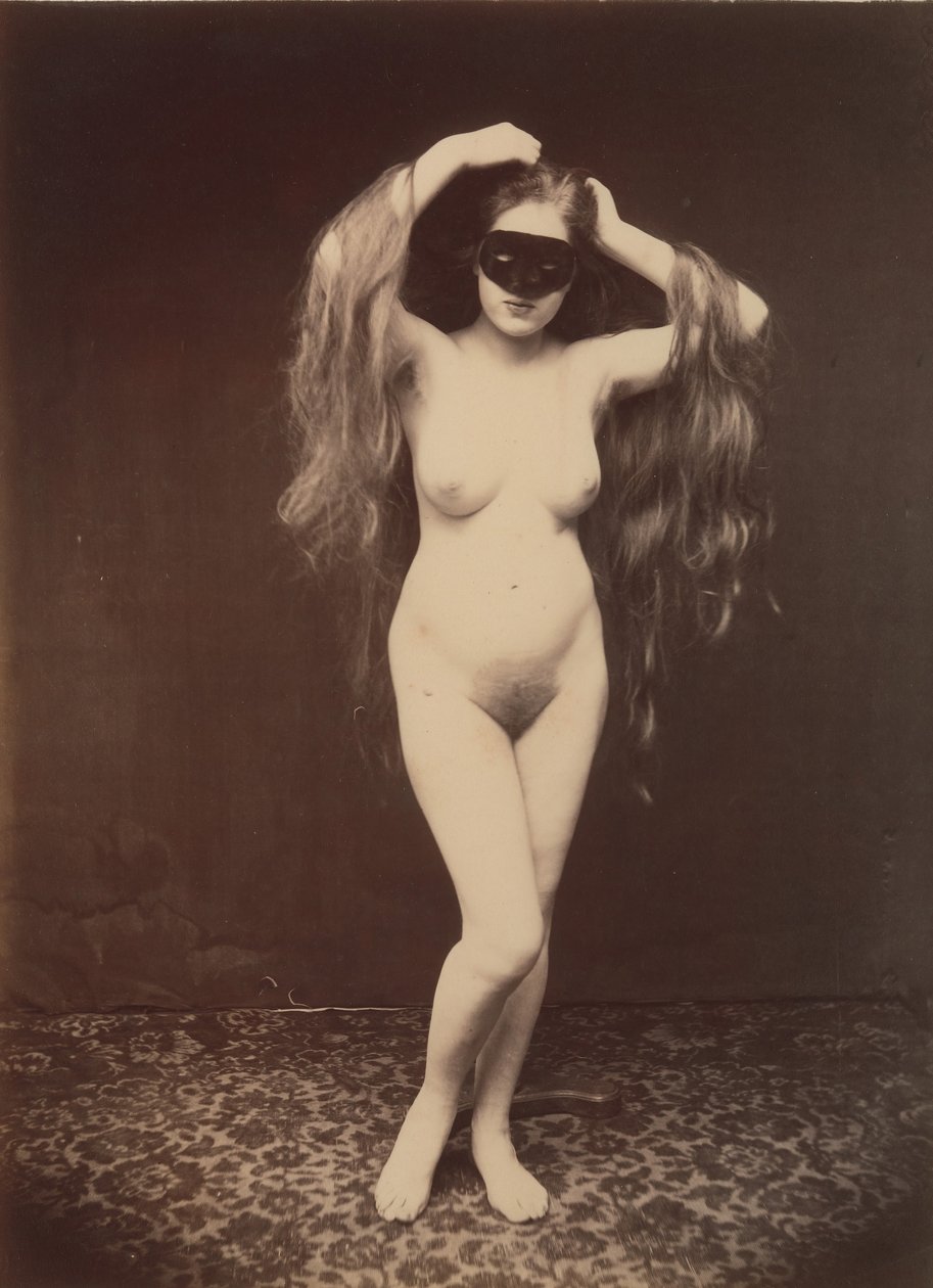 [Nu feminino com máscara], c. 1870. de Unbekannt