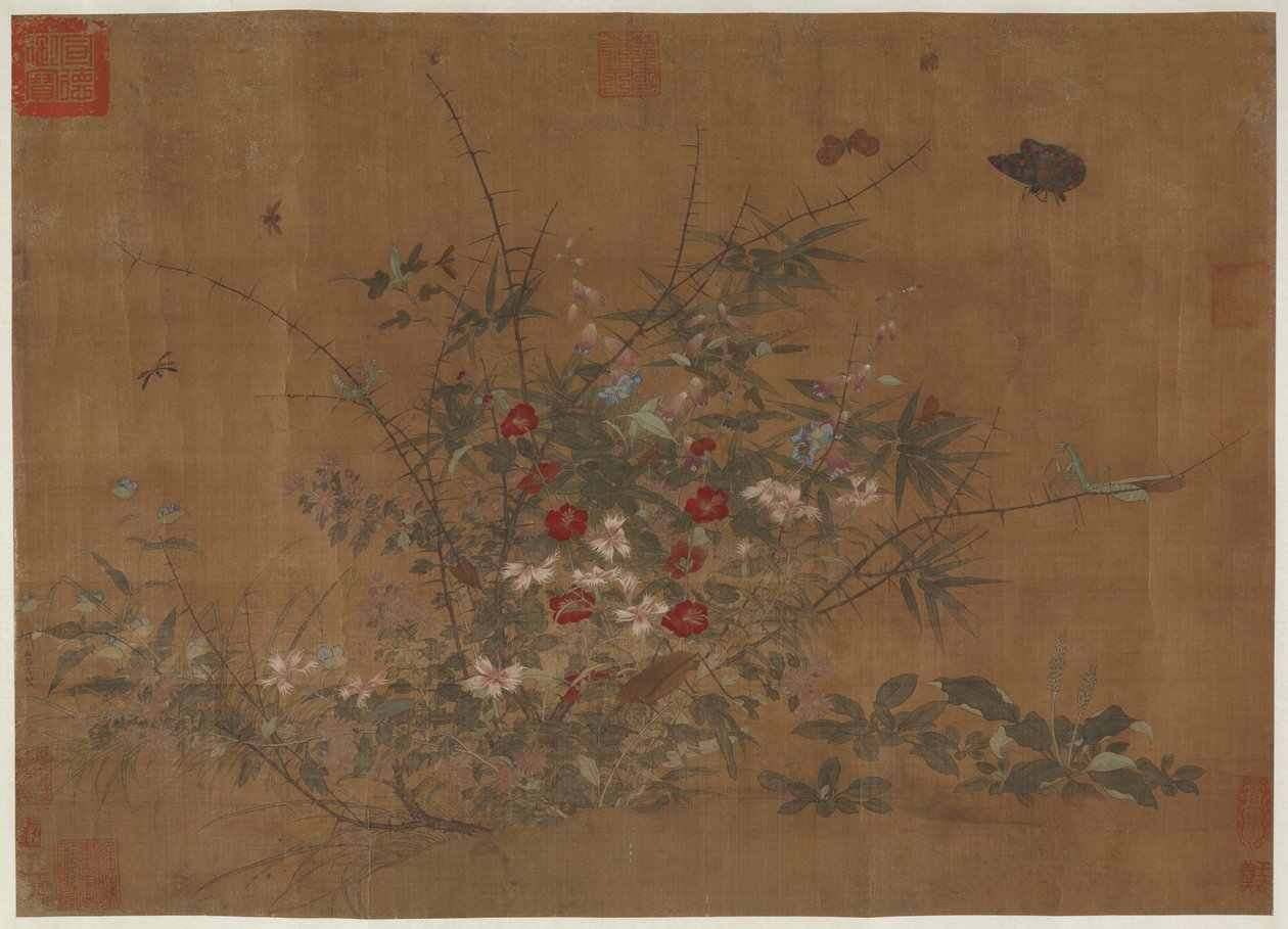 Flores e insetos, dinastia Ming, século XV. de Unbekannt