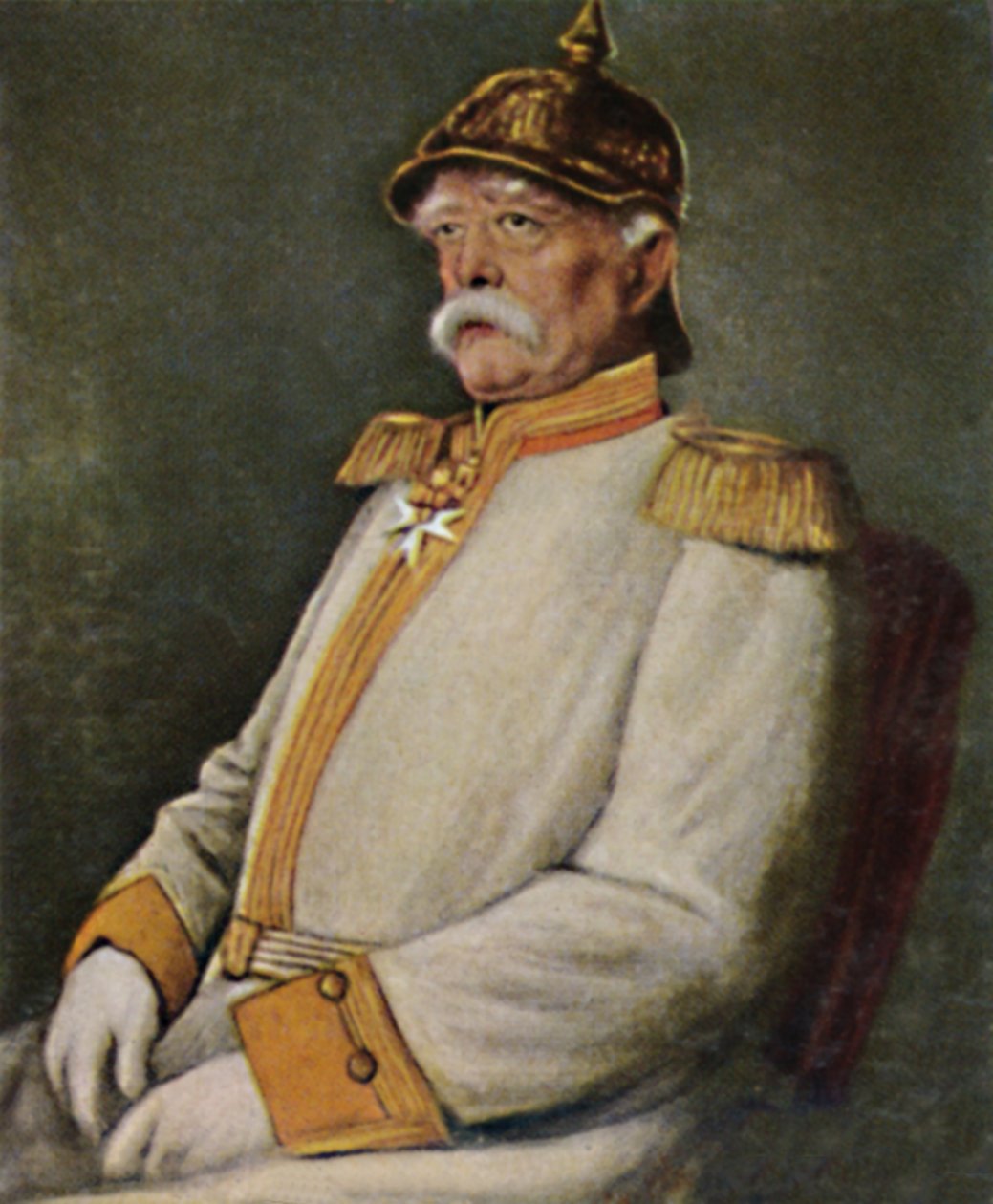 Príncipe Bismarck 1815-1898. - Pintura de Lenbach, 1934. de Unbekannt