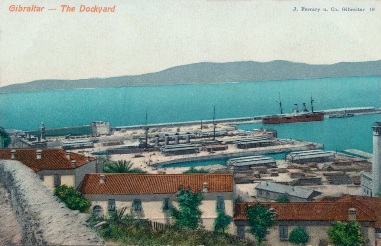 Gibraltar - O estaleiro, 1900 de Unbekannt