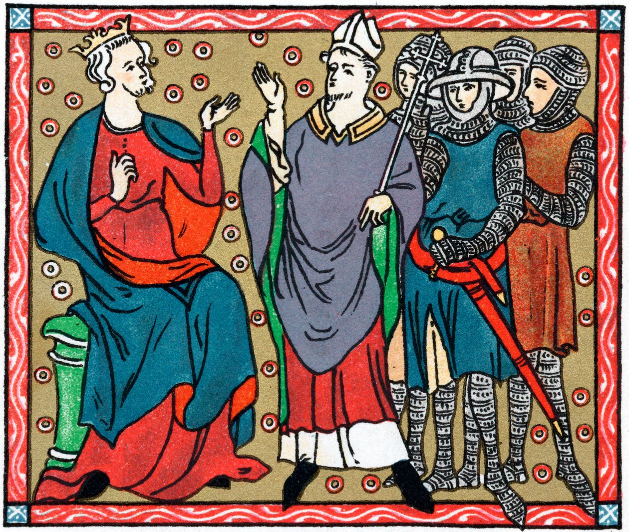 Henrique II e Thomas um Becket de Unbekannt
