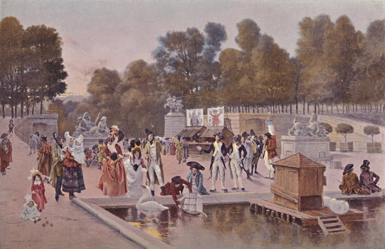 No jardim das Tulherias, 1896 de Unbekannt
