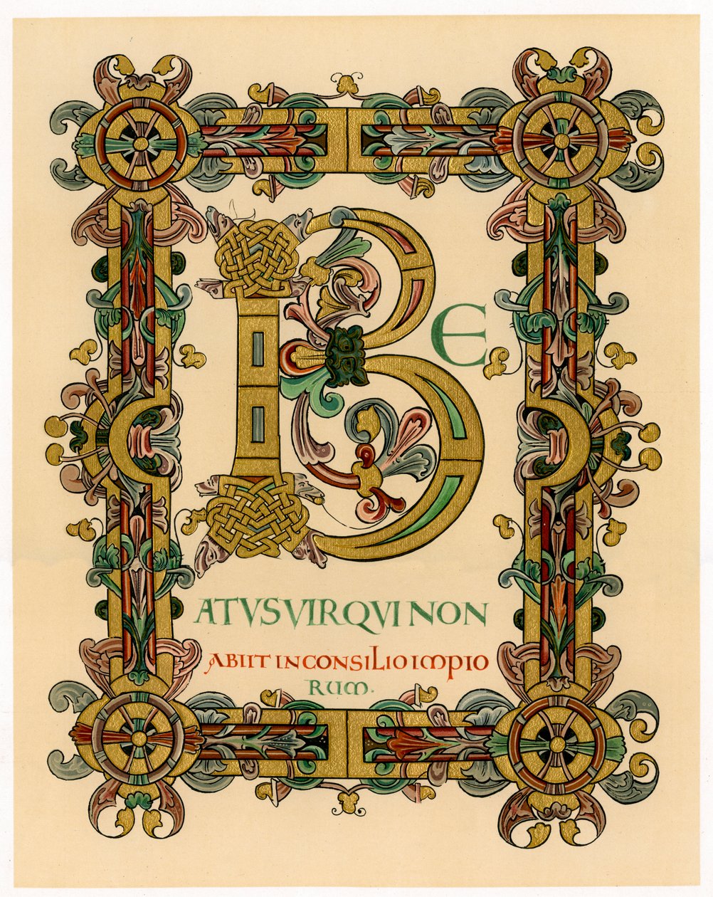 Letra inicial B, 1012-1023 de Unbekannt