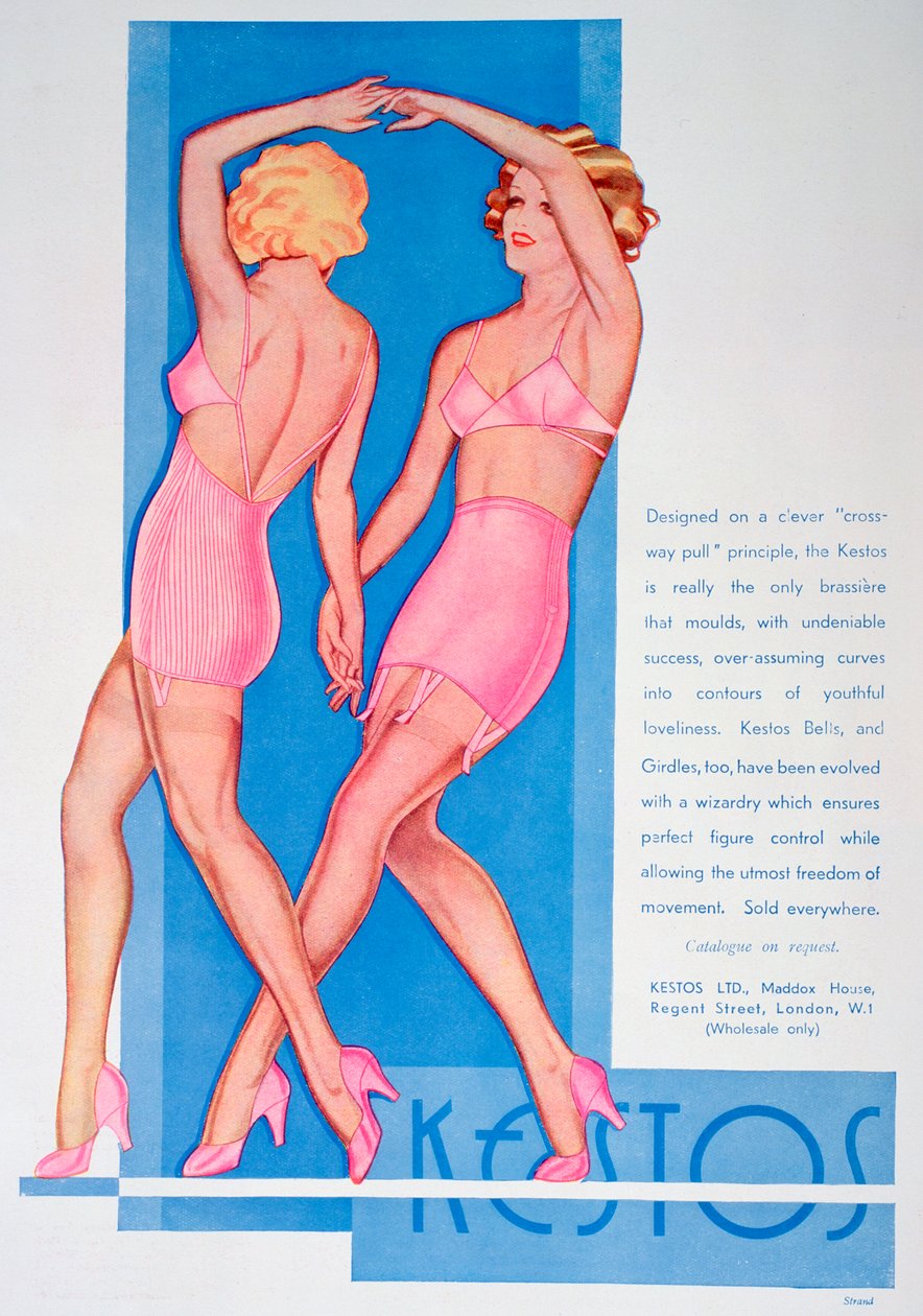 Anúncio de lingerie Kestos, 1935 de Unbekannt