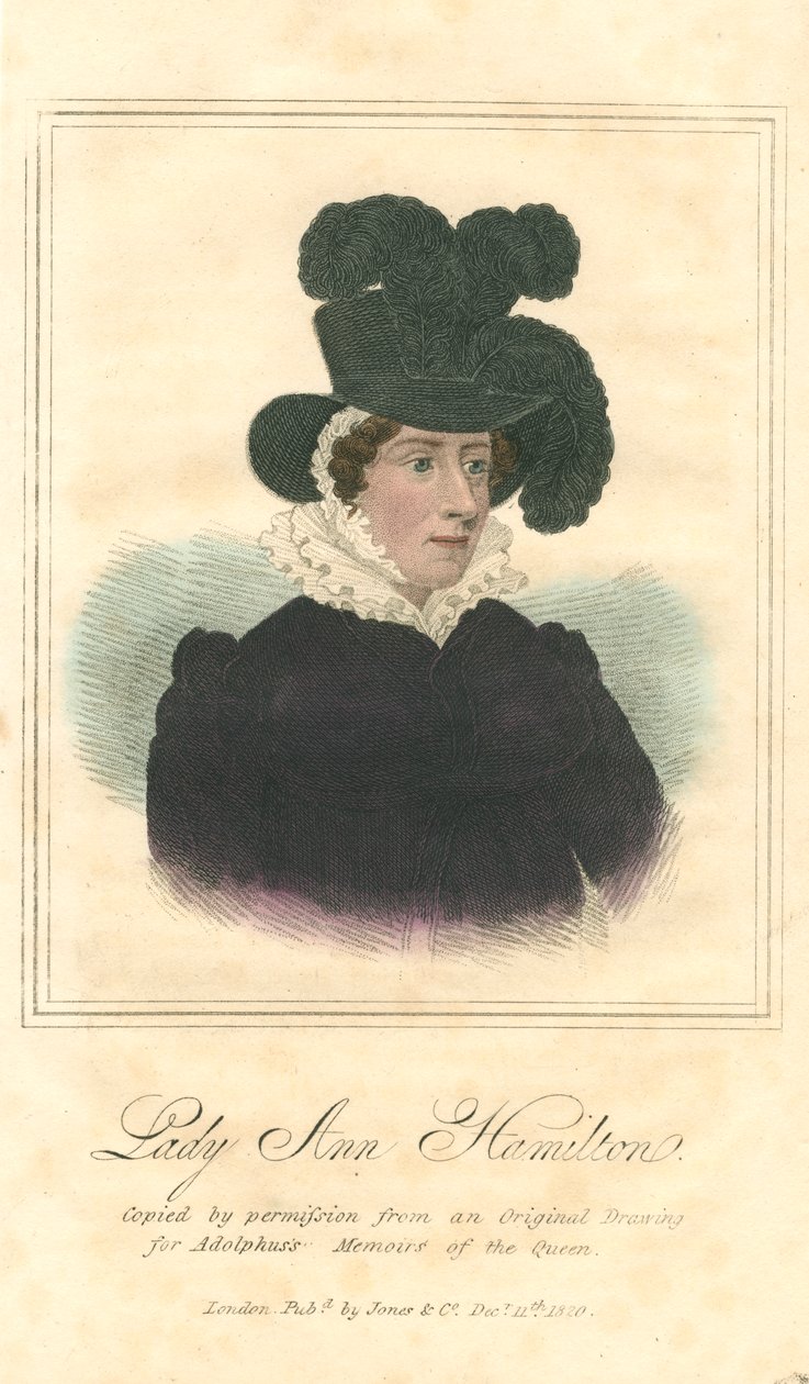 Lady Anne Hamilton, 1820 de Unbekannt