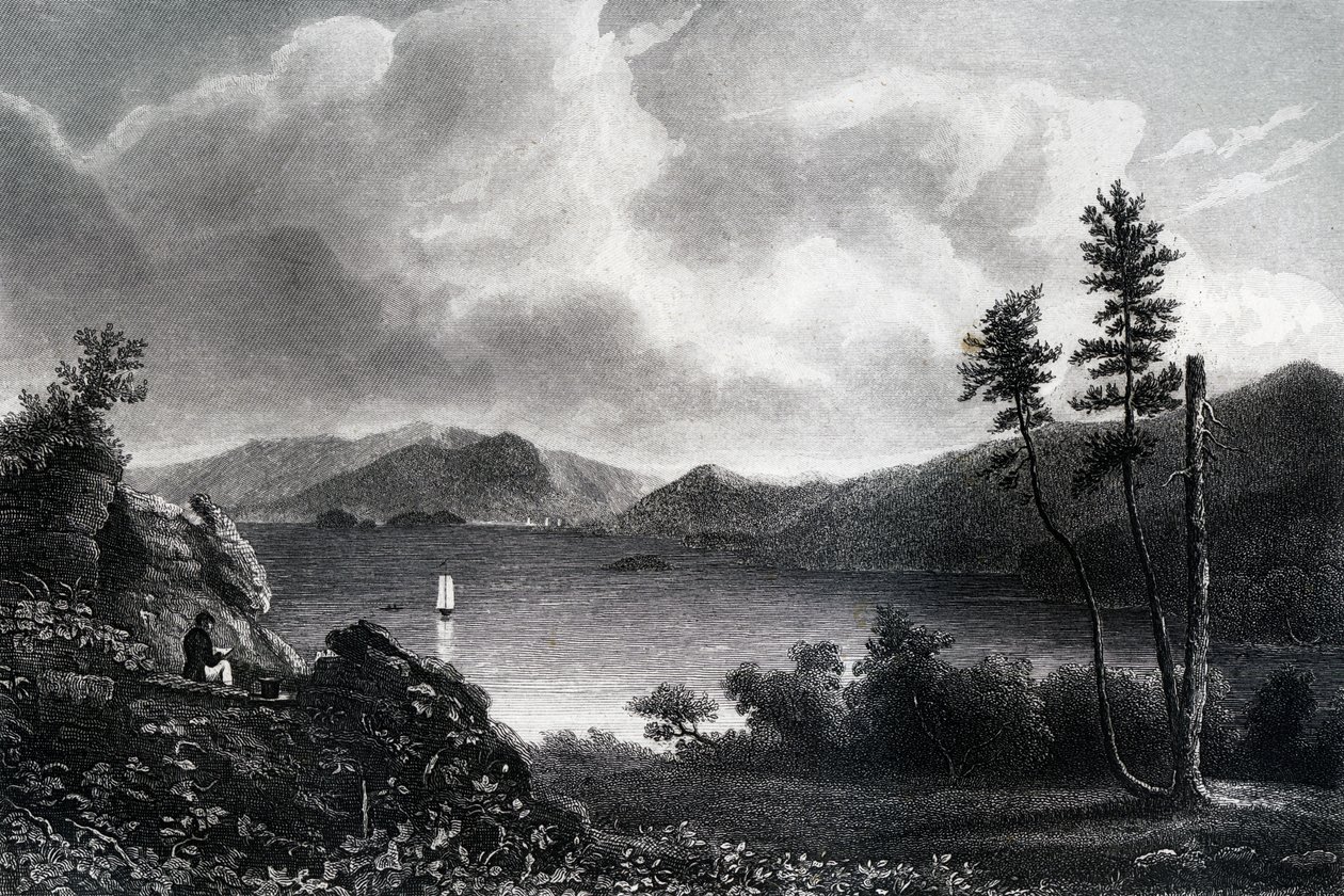 Lake George, Nova Iorque, 1855 de Unbekannt