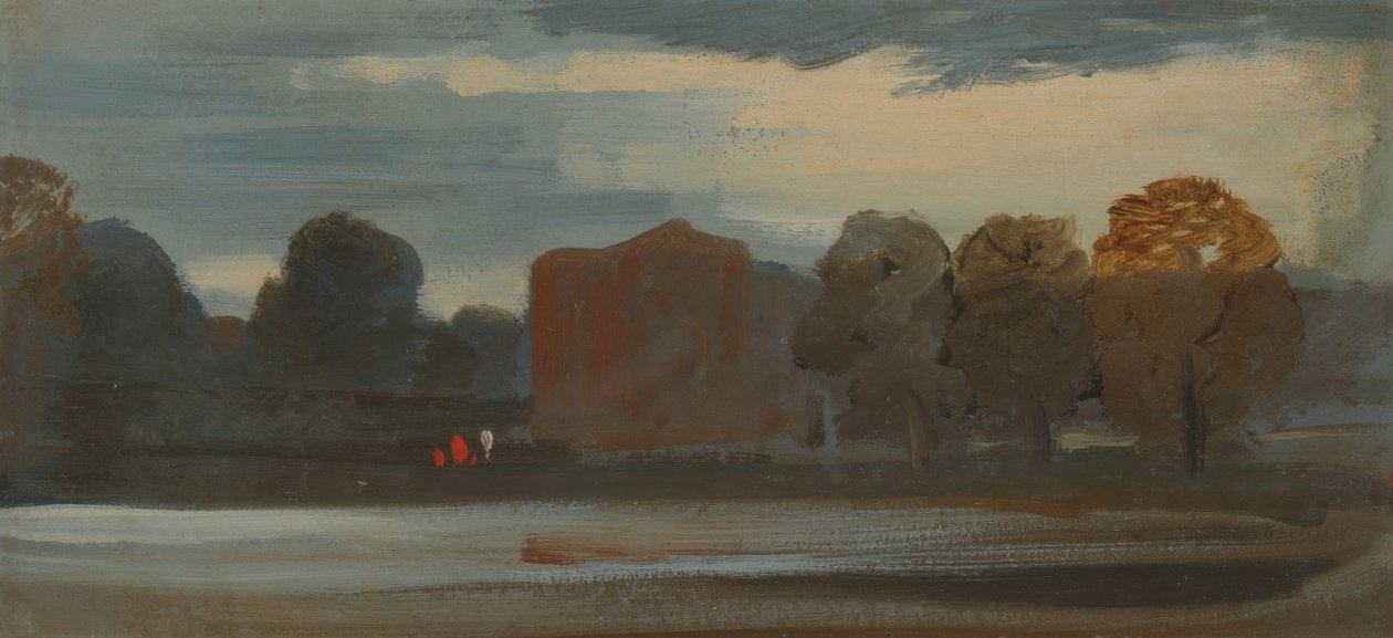 Paisagem com Lago, 1828 a 1829. de Unbekannt