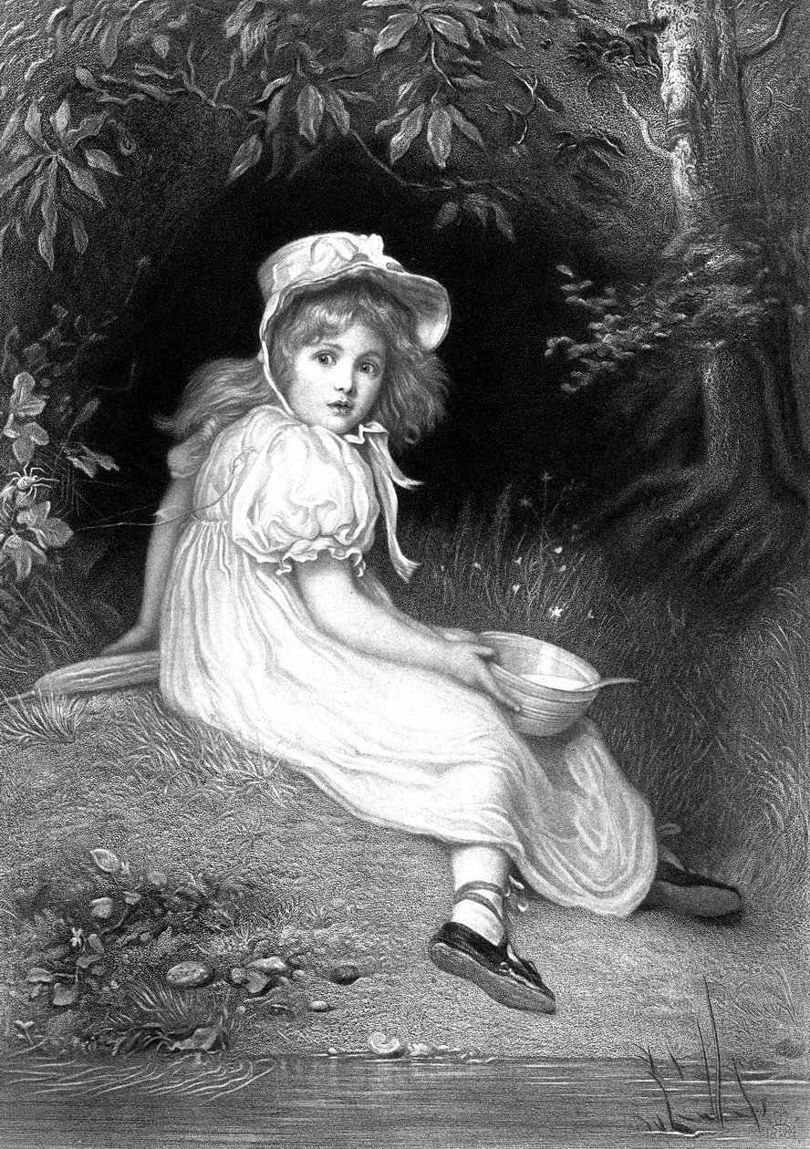 Pequena Miss Muffet, século XIX de Unbekannt