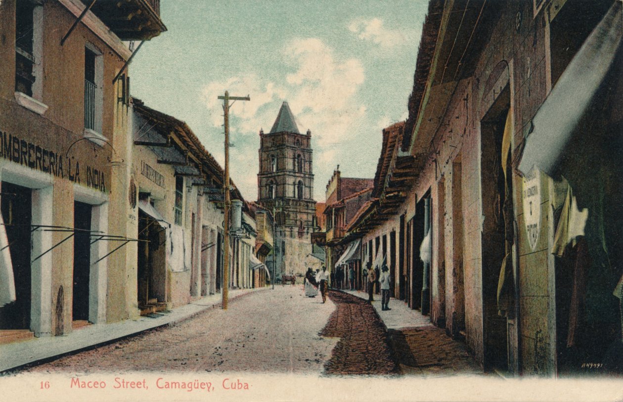 Rua Maceo, Camaguey, Cuba, 1944 de Unbekannt