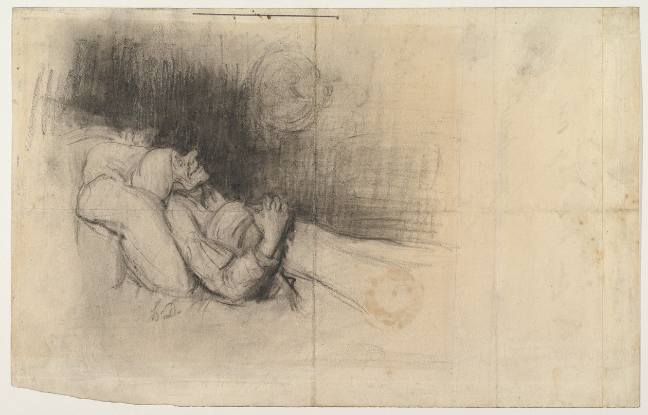 Homem sonhando, 1825-80. de Unbekannt