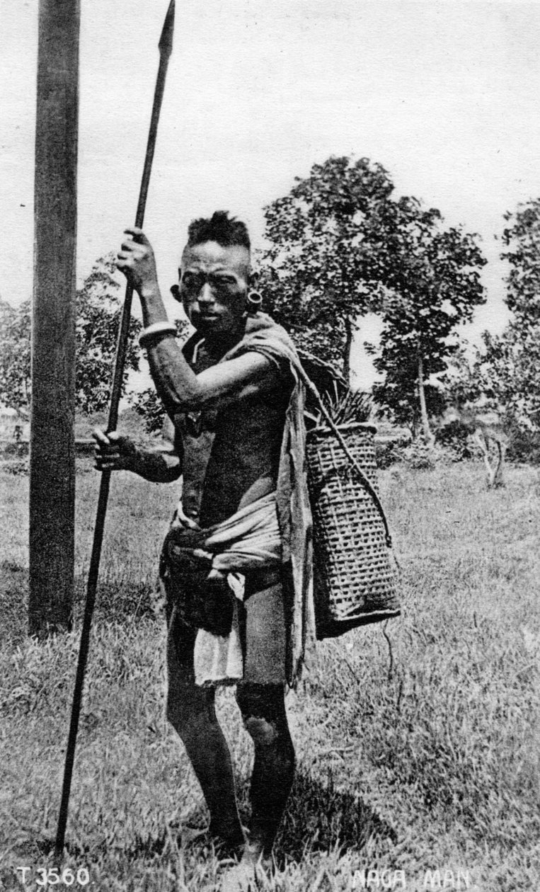 Homem Naga, Índia, século XX de Unbekannt
