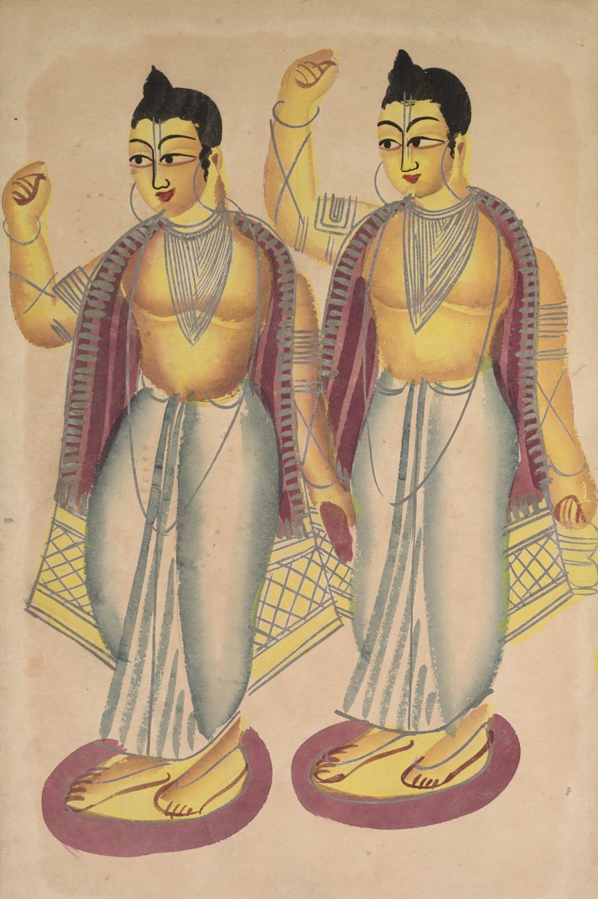 Nitai e Gaur, 1800. de Unbekannt