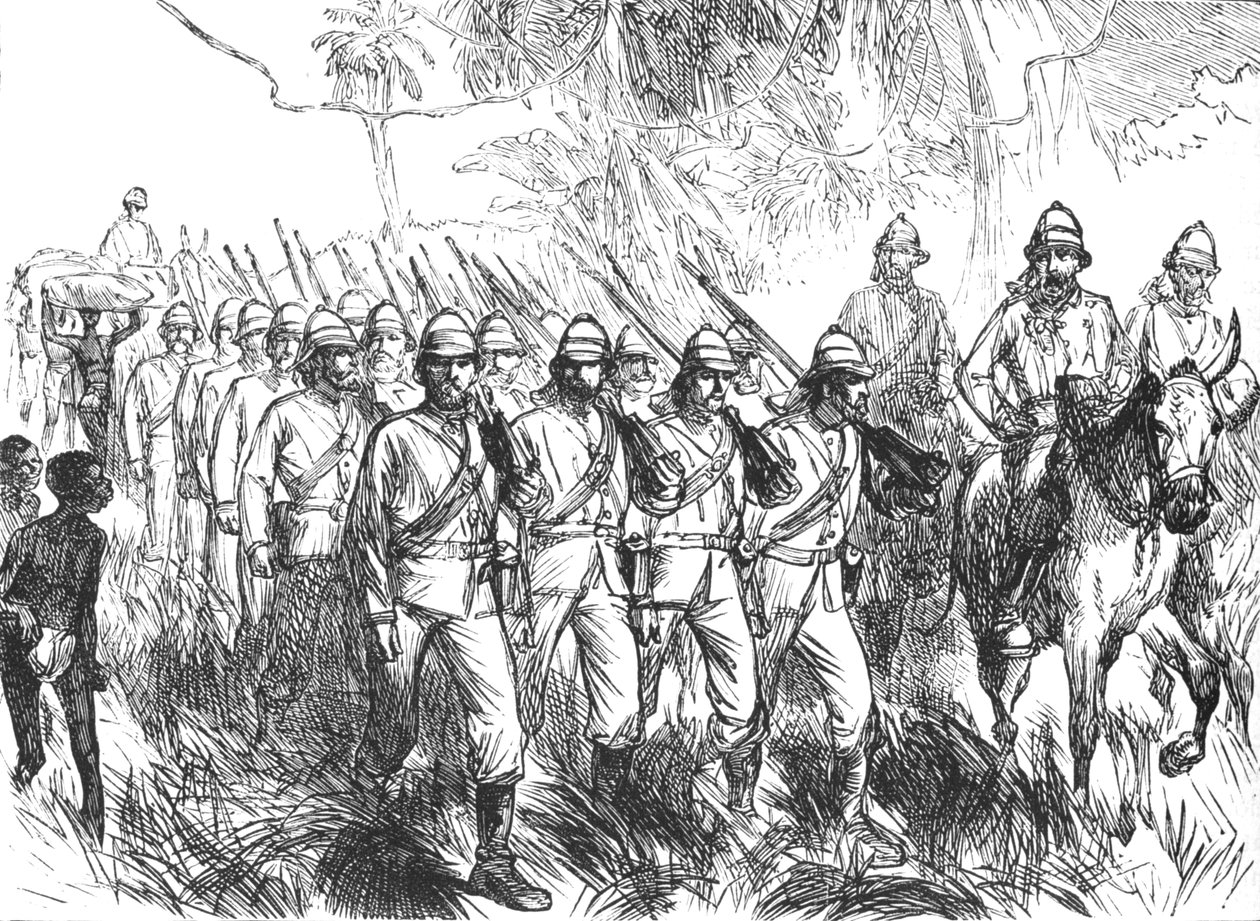 Na marcha de Elmina, c1880 de Unbekannt
