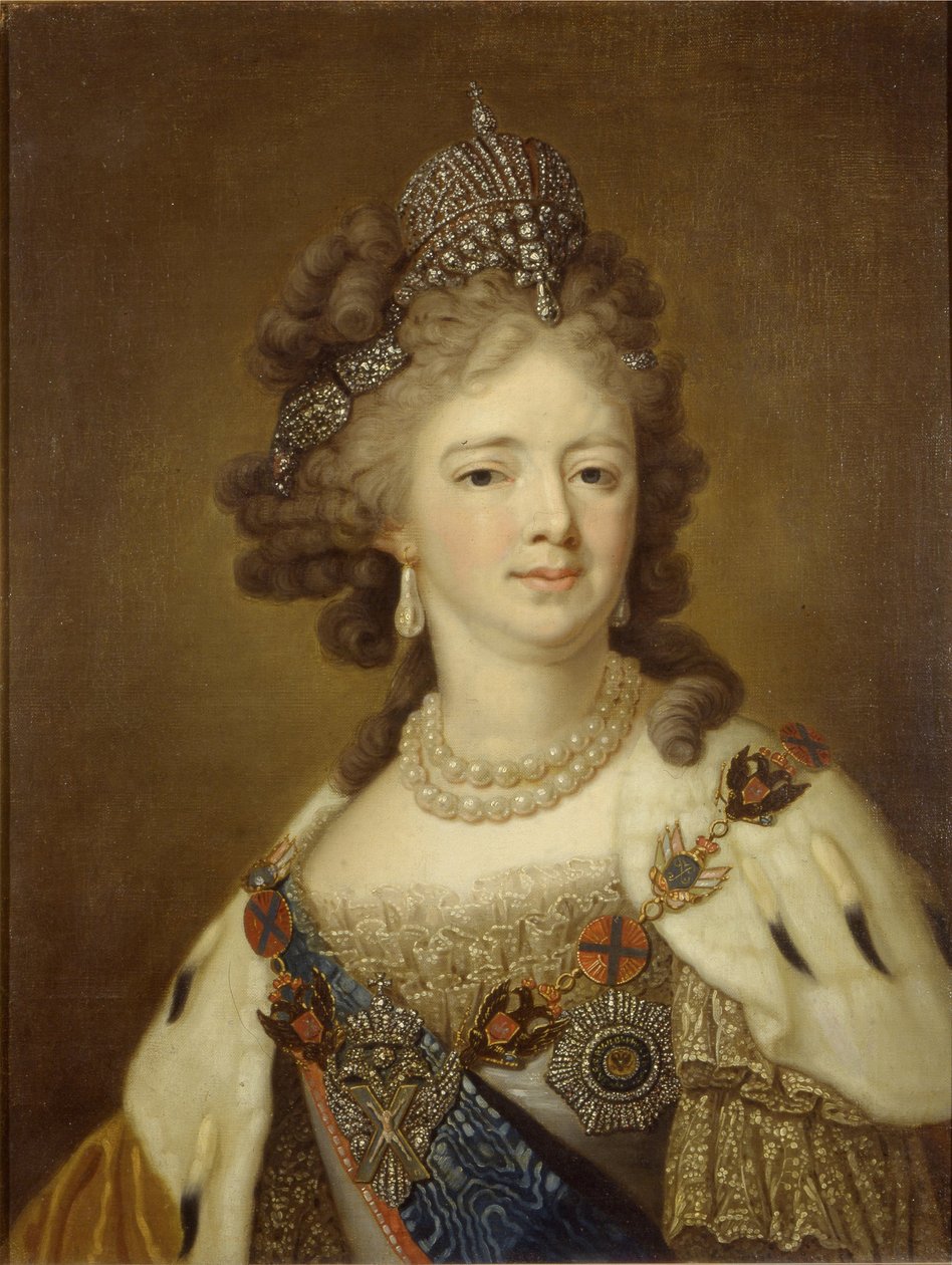 Retrato da Imperatriz Maria Fyodorovna de Unbekannt