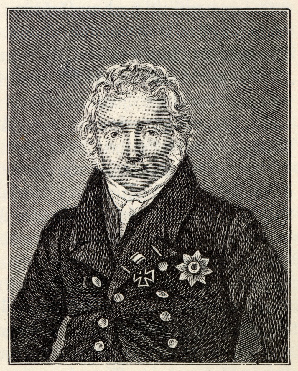 Retrato de Friedrich von Motz 1775-1830. de Unbekannt