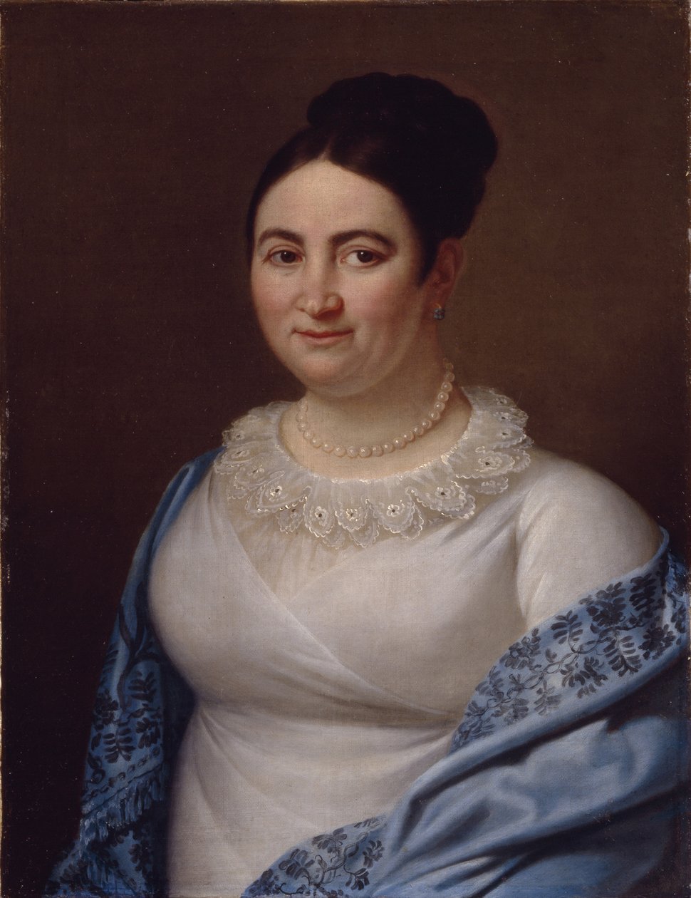 Retrato de uma senhora, 1855 de Unbekannt
