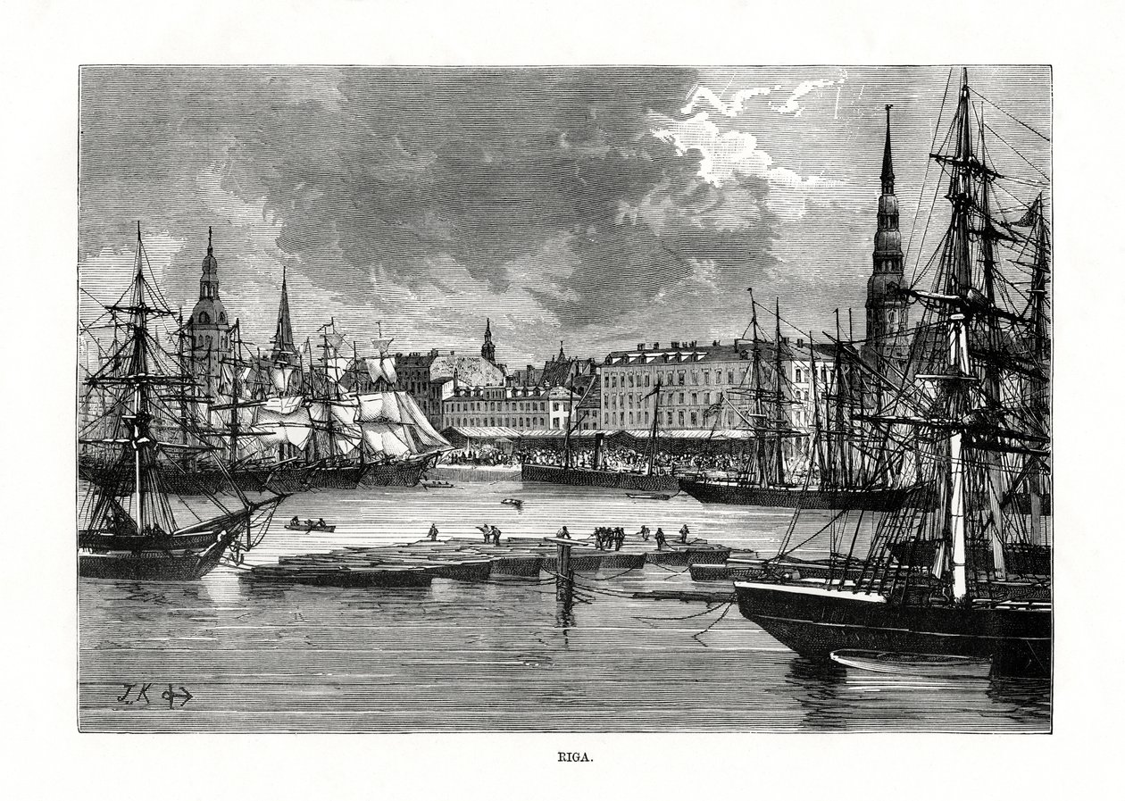 Riga, Letônia, 1879 de Unbekannt