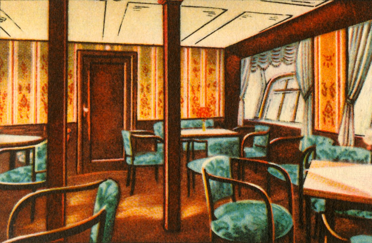Bar a bordo de um zepelim, 1932. de Unbekannt