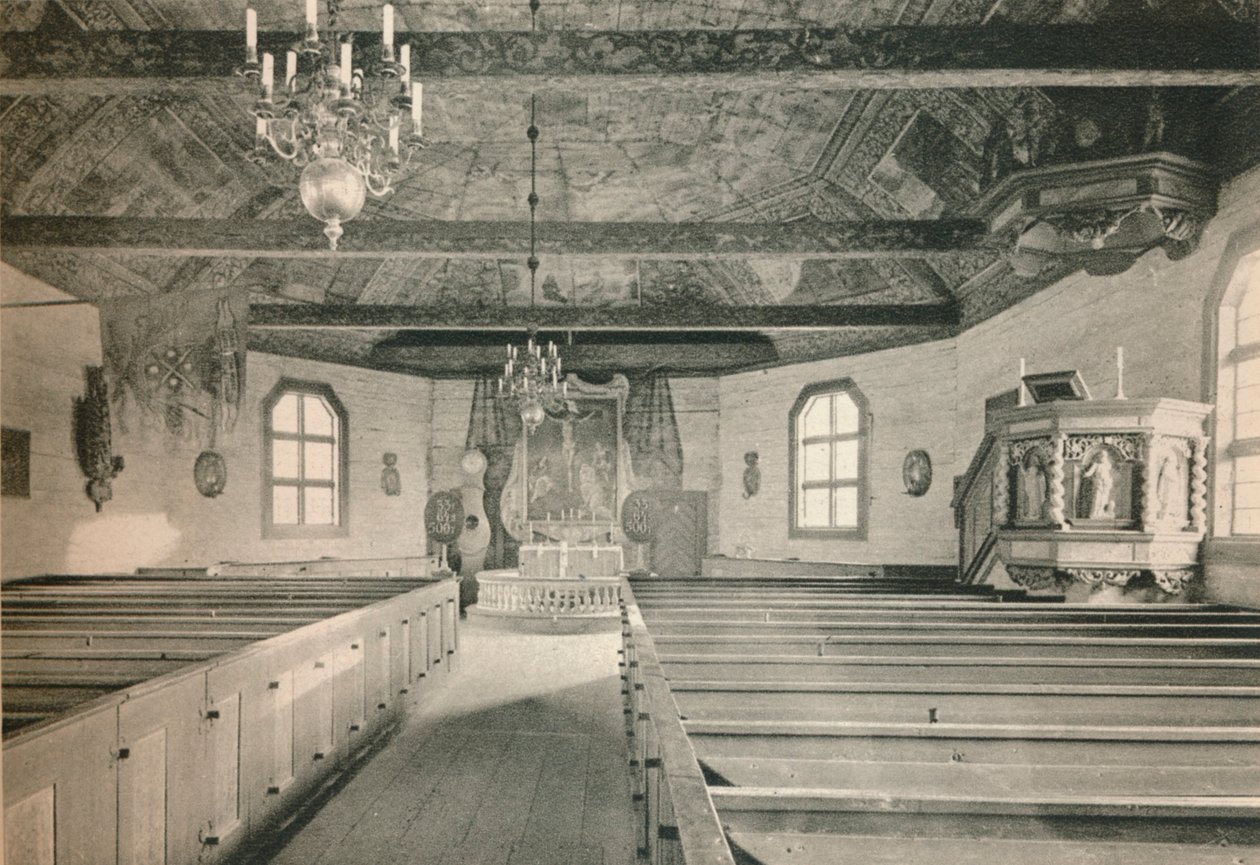 Igreja de Seglora, Museu ao Ar Livre de Skansen, Estocolmo, 1925 de Unbekannt