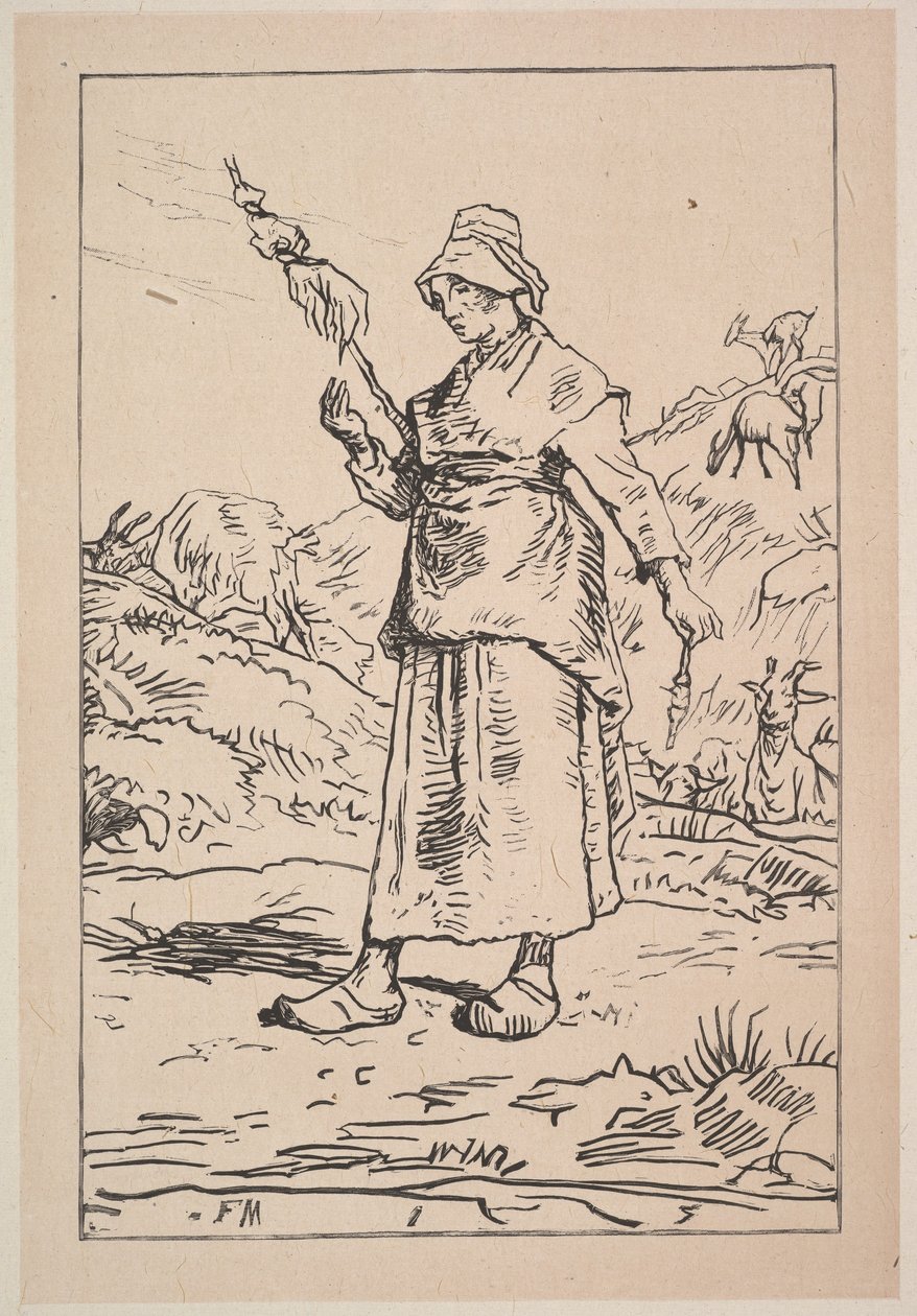 Spinner de Auvergne, 1830-99. de Unbekannt