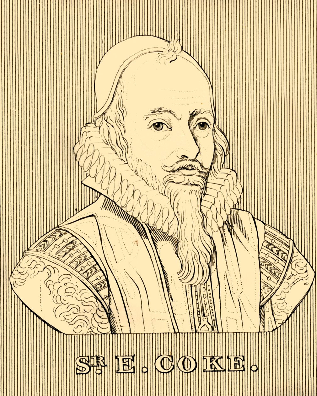 Sr. E. Coke, 1552-1634, 1830. de Unbekannt