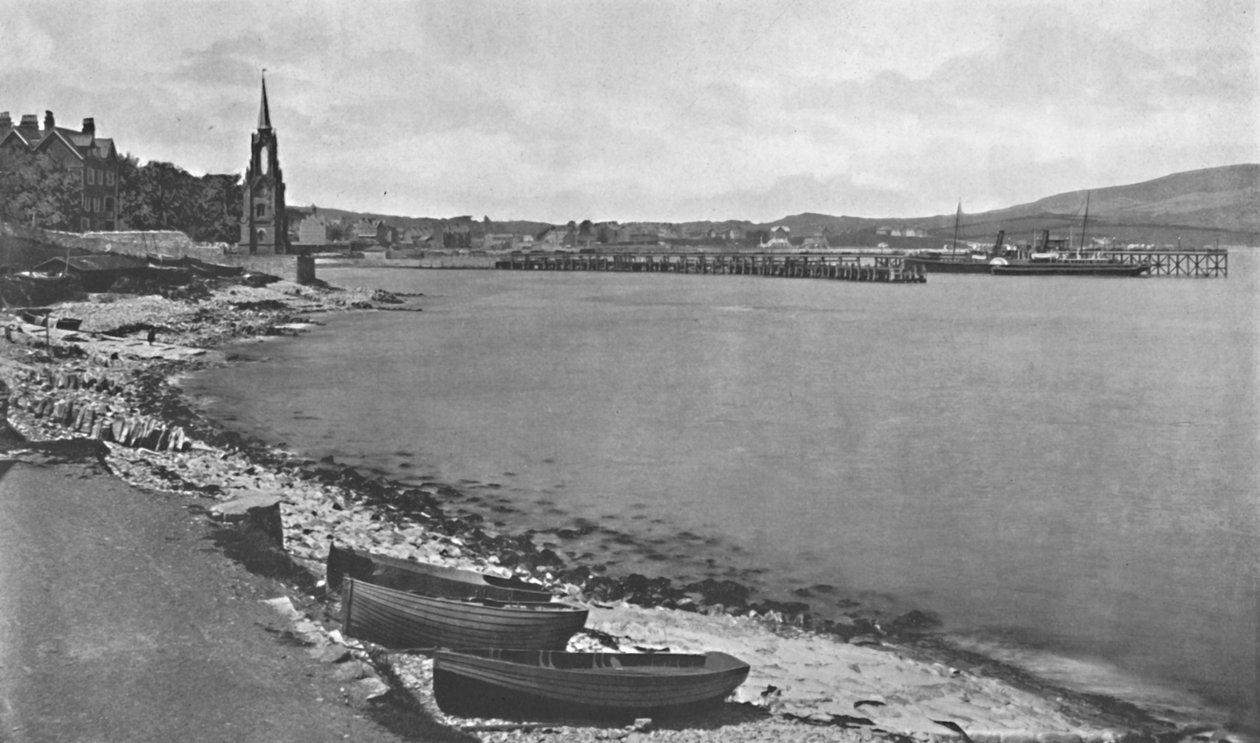 Baía e cais de Swanage, c1910 de Unbekannt