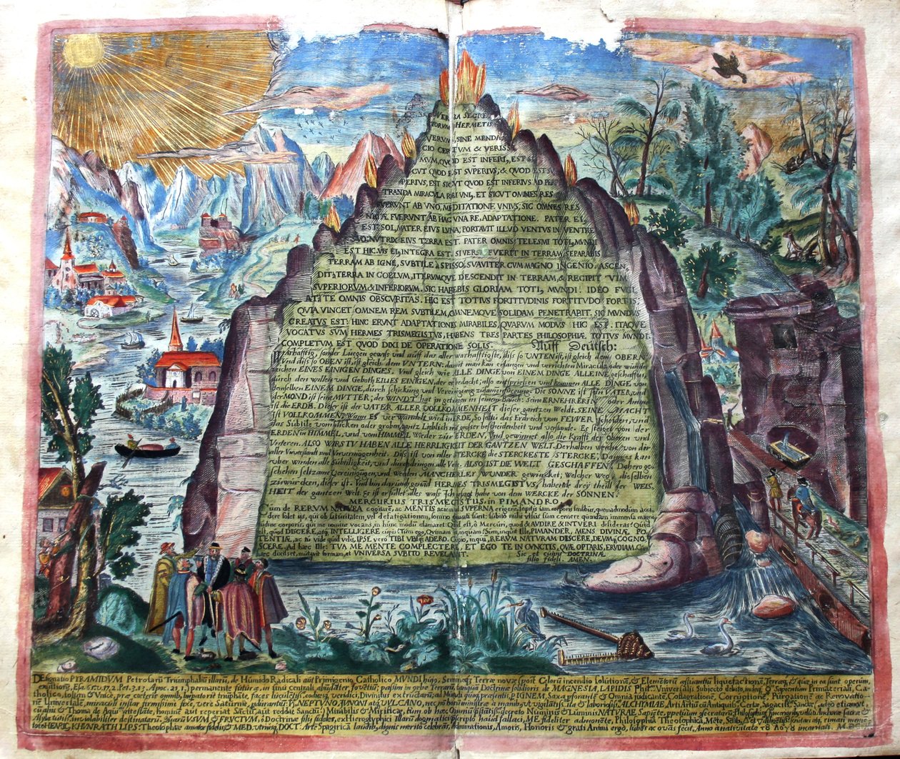 Tabula Smaragdina Tábua Esmeralda de Hermes Trismegisto, 1609. de Unbekannt