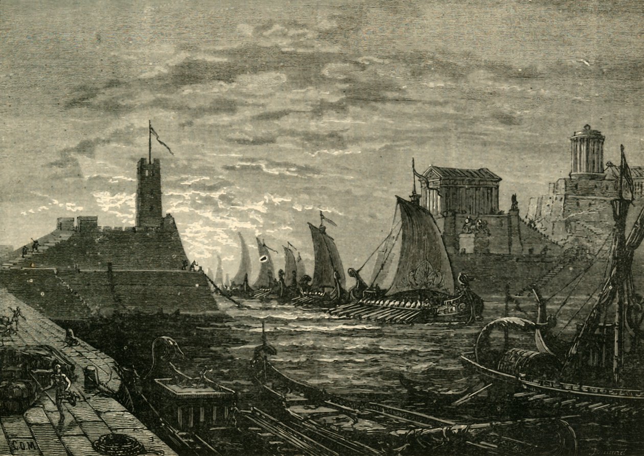 O ataque ao Pireu, 1890. de Unbekannt