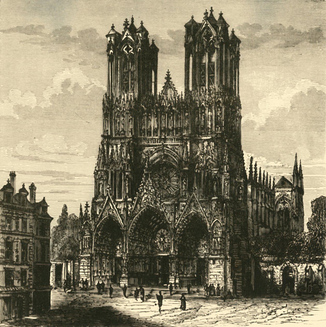 A Catedral, Reims, 1890. de Unbekannt