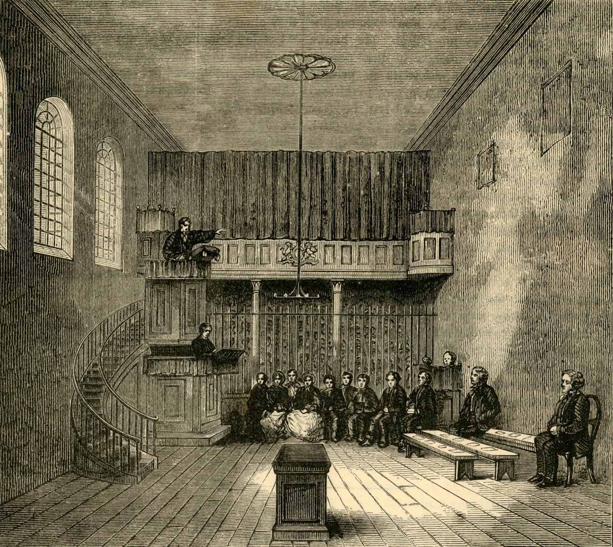 A capela em Newgate, c1872. de Unbekannt